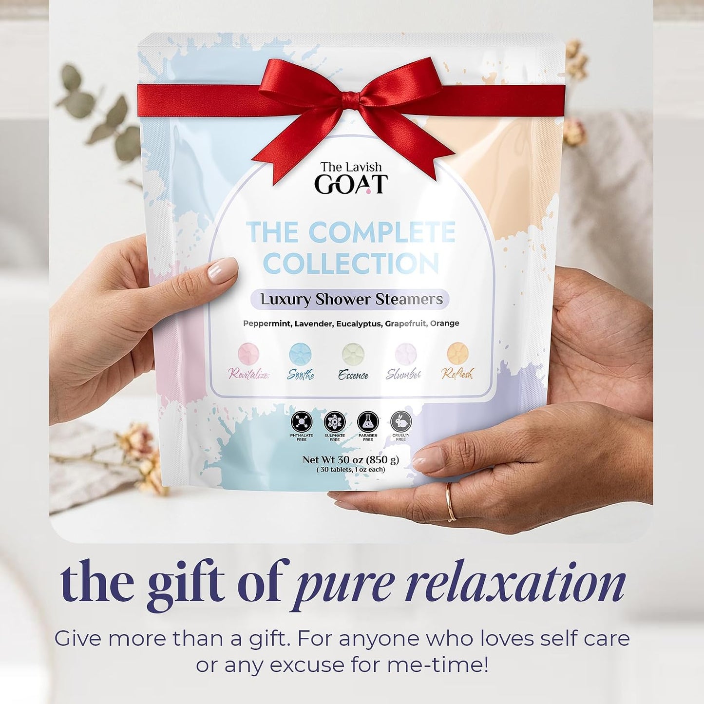 TLG Soothe Shower Steamers Aromatherapy 7 Pack – USA Made with Extra Menthol, Peppermint & Eucalyptus – Shower Bomb for Relaxation, Stress & Sinus Relief – Gift for Men & Women
