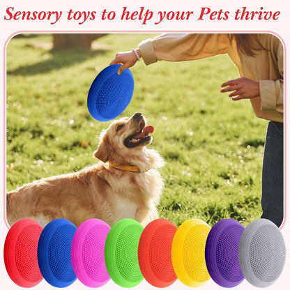 Libima 8 Pcs Wiggle Seat Inflated Wobble Cushion Sensory Seat Flexible Balance Board Balance Disc for Kids Men Women Physical Exercise Improving Posture Home Office Classroom