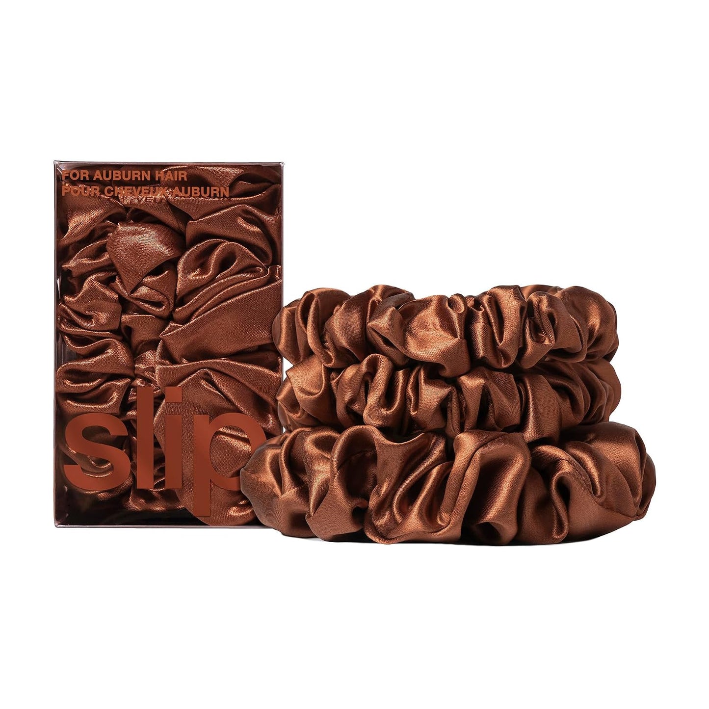 slip Back to Basics Black Midi & Large Scrunchie Set | Includes 2 Midi & 1 Large Pure Silk Scrunchies | 100% Mulberry Silk, Anti-Crease, Gentle on Hair, Prevents Breakage | Stylish & Durable