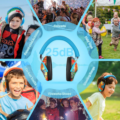 PROHEAR 032 Kids Ear Protection – Ear Muffs for Noise Reduction, 25NRR Noise Cancelling Headphones for Kids,Toddlers, Autism, Sensory Use, Hearing Protection – Orange