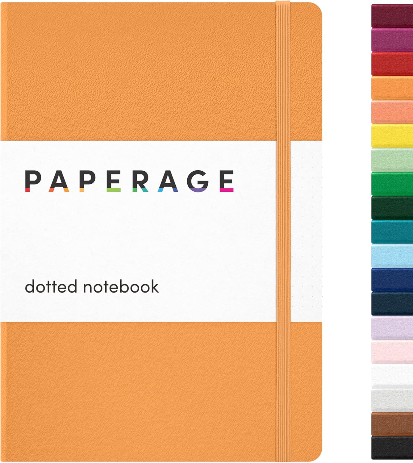 PAPERAGE Lined Journal Notebook, Hardcover Journal for Women & Men, 160 Pages, (5.6 in x 8 in), College Ruled Journaling Notebook for Work, School Supplies & Note Taking, (Black)