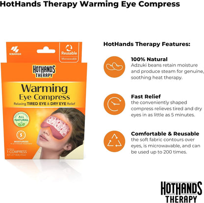 HotHands Therapy Warming Eye Compress, Tired & Dry Eye Relief, 1 Compress