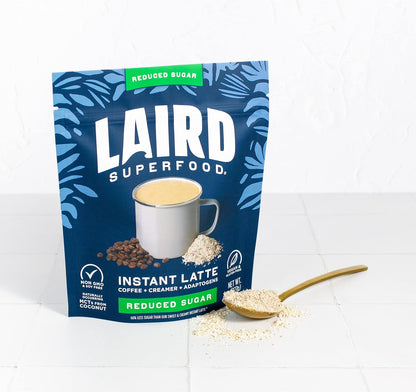 Laird Superfood Chai Instant Latte with Adaptogens - Instant Chai Tea Powder with Superfood Coconut Creamer - Gluten Free, Non-GMO, Vegan, 8 oz. Bag, Pack of 1
