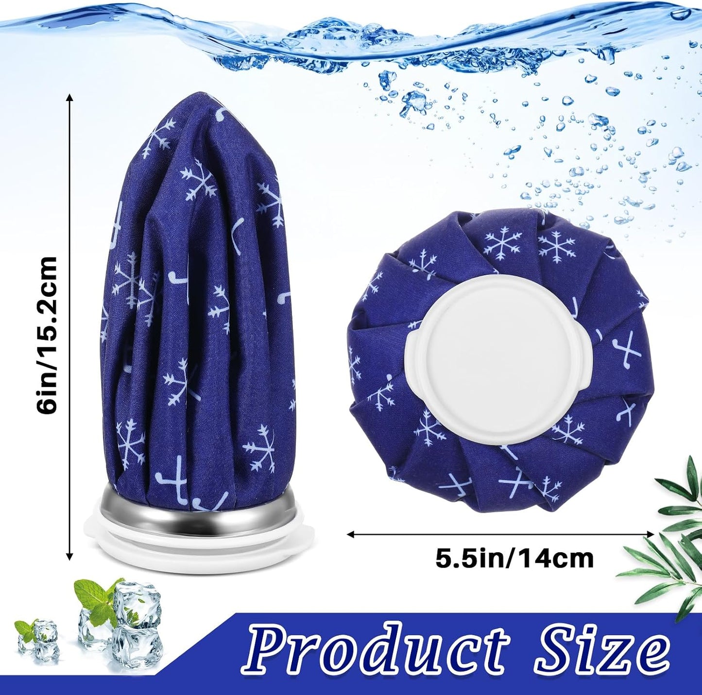 Honoson 4 Pack Reusable Ice Pack for Injuries, Ice Bags Hot Water Bag for Hot & Cold Pain Relief No-Leak Elastic Breathable for Muscle, Joint Pain Swelling, Sports & Home Use(Cute Fruit Style)
