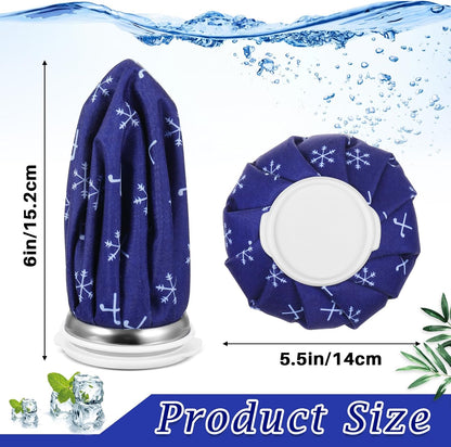 Honoson 4 Pack Reusable Ice Pack for Injuries, Ice Bags Hot Water Bag for Hot & Cold Pain Relief No-Leak Elastic Breathable for Muscle, Joint Pain Swelling, Sports & Home Use(Cute Fruit Style)