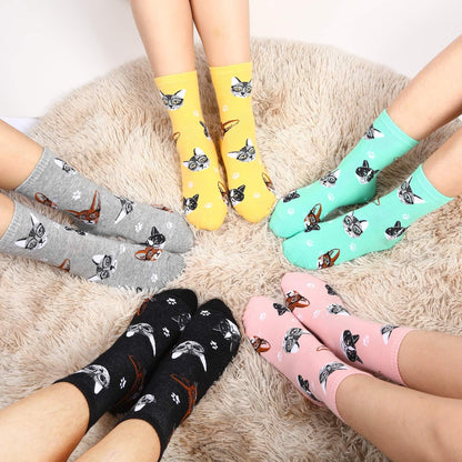 Jeasona Cute Cat Gifts for Women Animal Cat Socks Wife Mom Girlfriend Daughter
