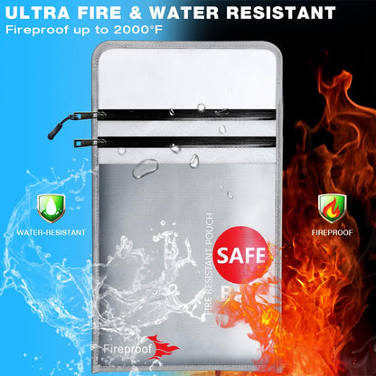 COLCASE Fireproof Document Bag 5200℉ Heat Insulated Waterproof Fireproof
