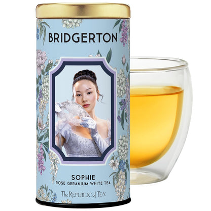 The Republic of Tea — Bridgerton Sophie Rose Geranium White Tea, 36 Tea Bags