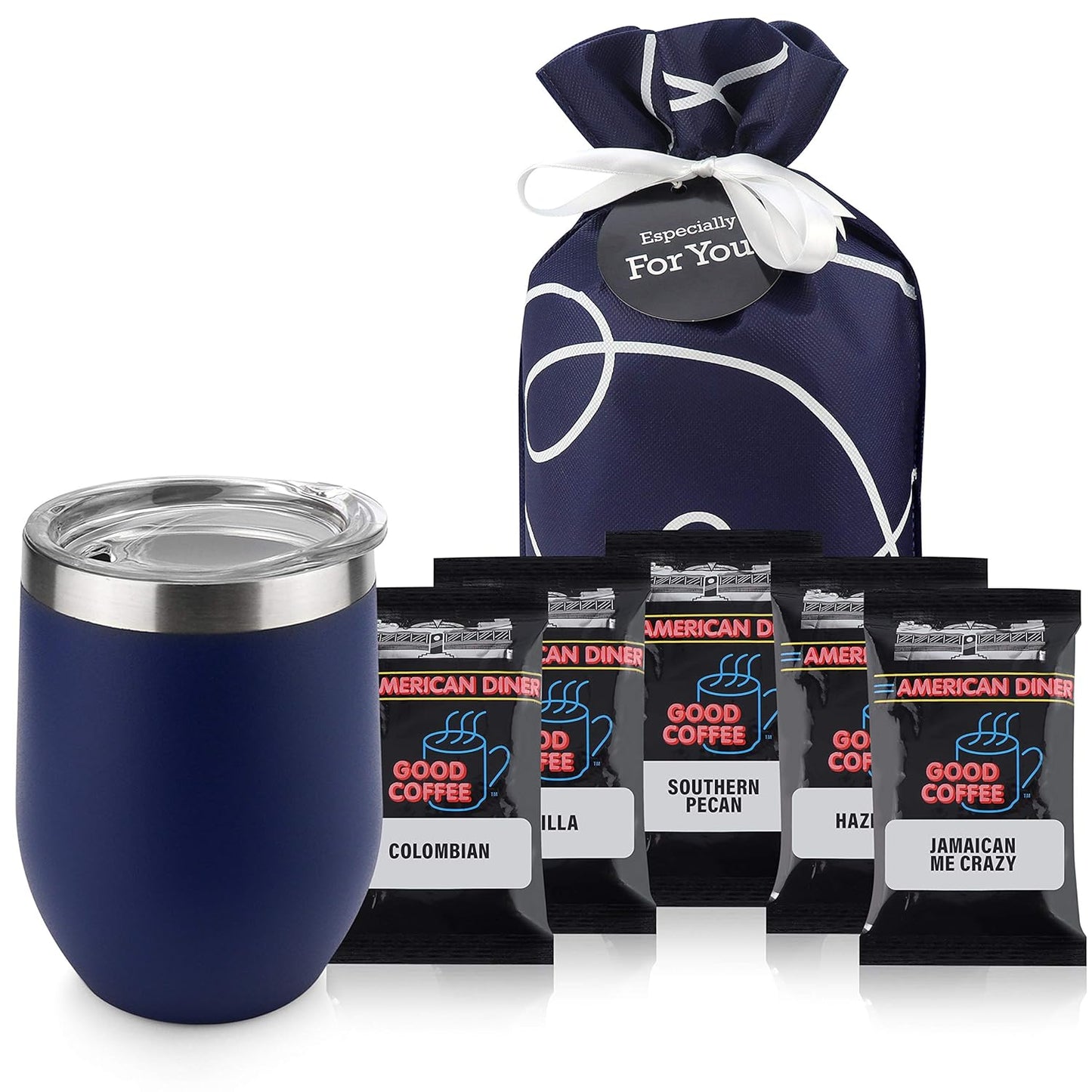 Tea Lovers Gifts Basket - Gift Set Include Temperature Retention Cup 12 Special Blend Teabags & Honey Presented in Beautiful Gift Bag For Women & Men - Birthday, Get Well, Thinking of You Care Package