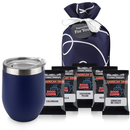 Tea Lovers Gifts Basket - Gift Set Include Temperature Retention Cup 12 Special Blend Teabags & Honey Presented in Beautiful Gift Bag For Women & Men - Birthday, Get Well, Thinking of You Care Package