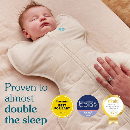 Love to Dream Swaddle UP, Baby Sleep Sack, Self-Soothing Swaddles for Newborns, Get Longer Sleep, Secure Fit Helps Calm Startle Reflex, New Born Essentials for Baby, 1.0 TOG, 13-19 lbs, Deep Olive