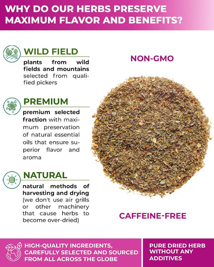 50 Bags Cistus Tea Cistus Incanus Tea Herbal (Cístus L.) - 50 Count 1.5g Herb Bags
