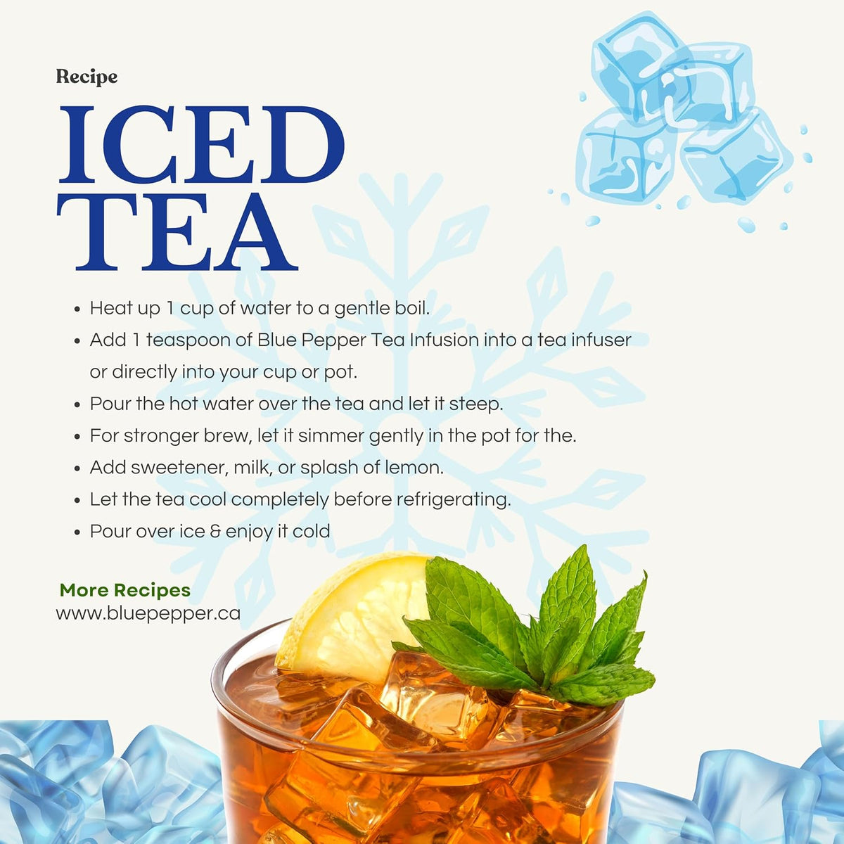 Blue Pepper Soothing Fennel Herbal Tea Blend - Natural Tea Infusion, Made in Small Batches, No Artificial Flavors or Preservatives, 60g - Caffeine Free