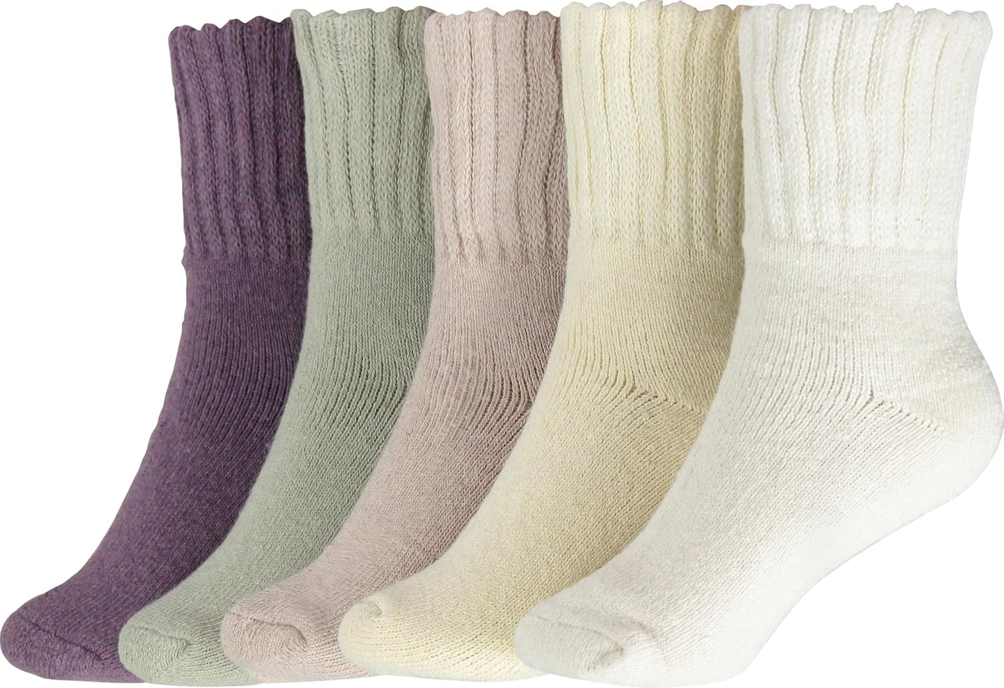 BenSorts Women's Winter Boots Socks Thick Warm Cozy Crew Socks Solid Color Gifts