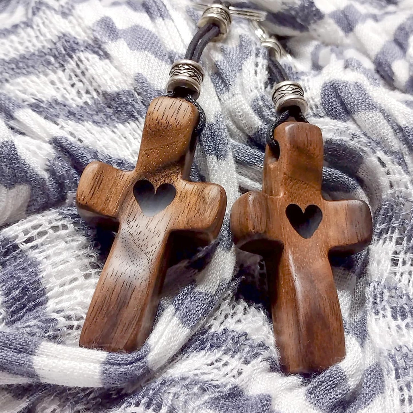 Cross My Heart/Encouragement Gift Wood Comfort Pocket Prayer Cross for Clutching, Clinging and Praying Christian Religious Gift
