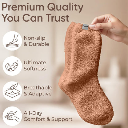 Plüsch Gift for Women – Ultra-Soft Cozy Cloud Socks in Kraft Envelope – Thoughtful Self-Care, Unique Birthday Gifts for Women