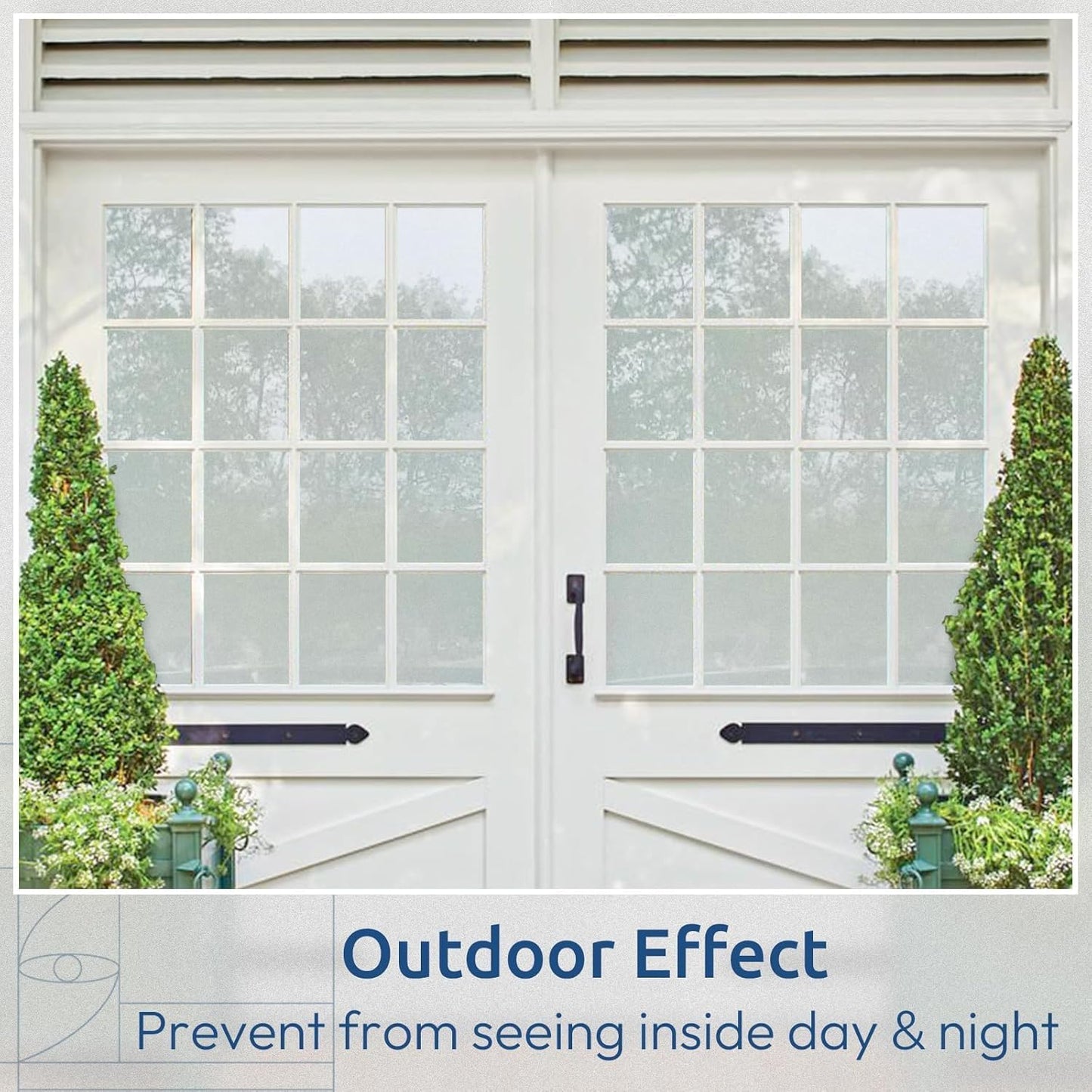 rabbitgoo Blackout Window Film Room Darkening Light Blocking 17.5" x 78.7" | Removable Static Cling without Glue, Tint & Privacy Film for Window Inside, Day & Night Sleep for Home Garage Bedroom House