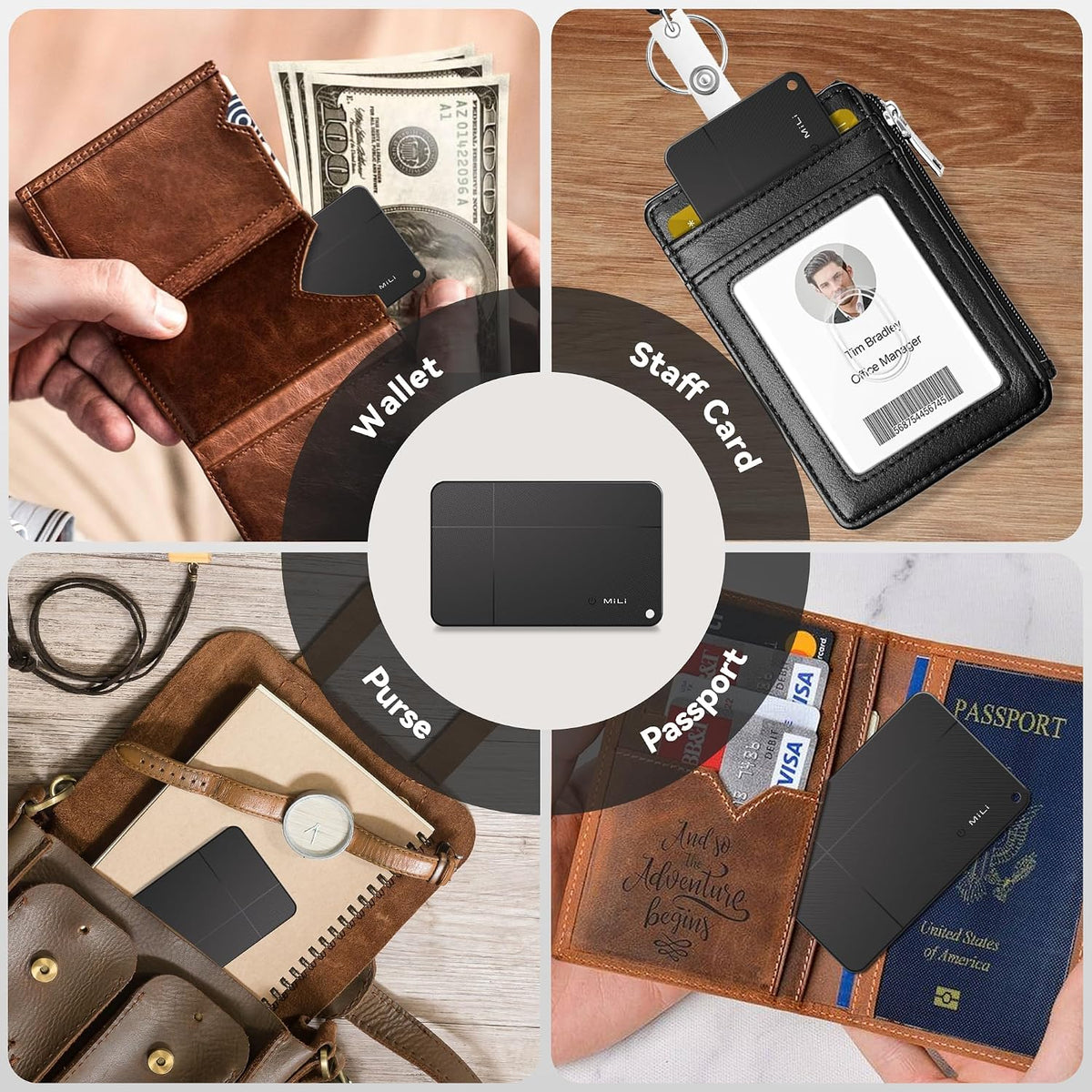 MiLi 2026 Wallet Tracker Card for Android, Certified by Google Find Hub