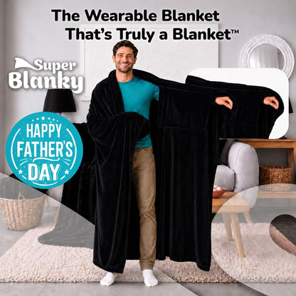Super Blanky Wearable Blankets for Women & Men, Graduation Day Gift for Her, Cozy Gifts for Women, Wife Birthday Gifts Ideas