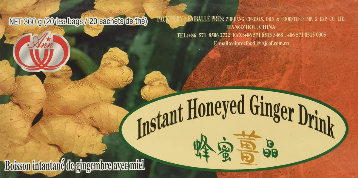 3-Pack of Instant Honeyed Ginger Drink 360g, Each Box, 20 Tea Bags,