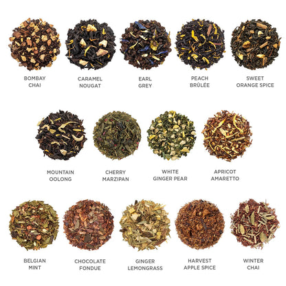 Tea Forte Single Steeps Tea Sampler, Green Tea, 15 Pouches