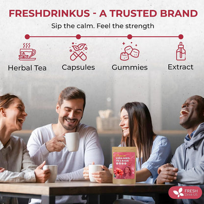 FreshDrinkUS, Premium 150 Lemon Ginger Tea Bags, 100% Natural Ingredients, Hand-made Blend of Lemon and Ginger, Eco-conscious Tea Bags. No Sugar, No Caffeine, Vegan. - Colors B
