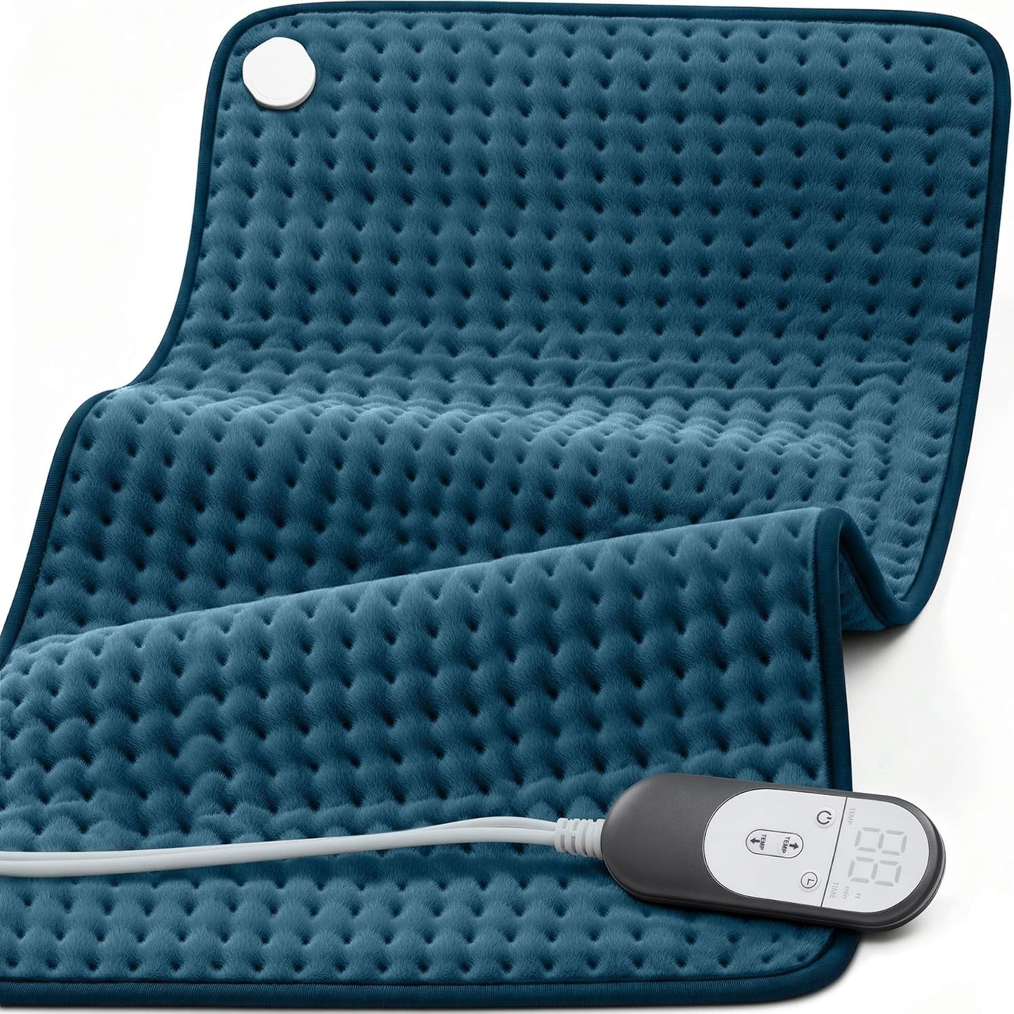 VALGELUIK Heating Pad for Back, Neck & Shoulder Pain Relief – 12"x24" Electric Heat Pad, Auto-Off, Machine Washable, Moist/Dry Heat Options – Thoughtful Mother's Day Gifts for Mom, Dad, Women & Men
