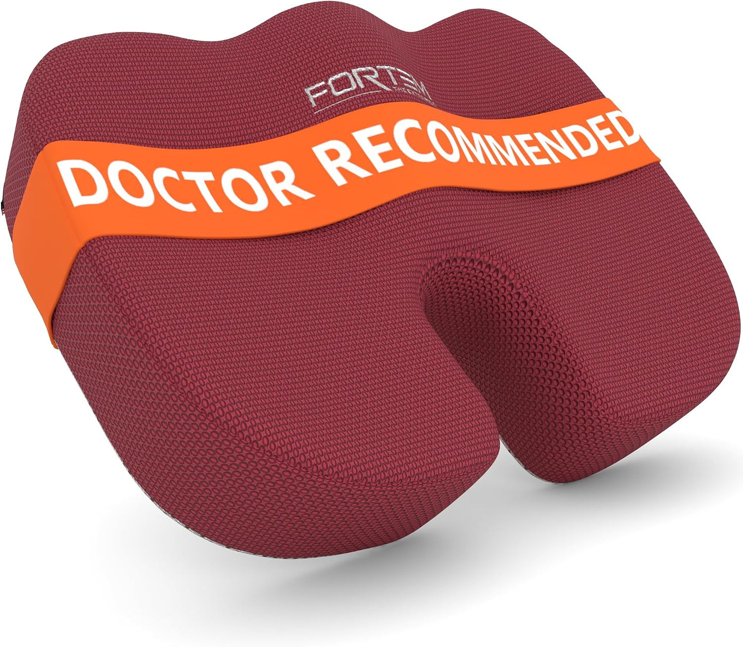 FORTEM Seat Cushion, Office Chair Cushion, Memory Foam Car Seat Cushions, Sciatica Coccyx Tailbone Pain Relief, Chair Cushions for Back Support, Sitting Pad for Gaming, Washable Cover, Non Slip