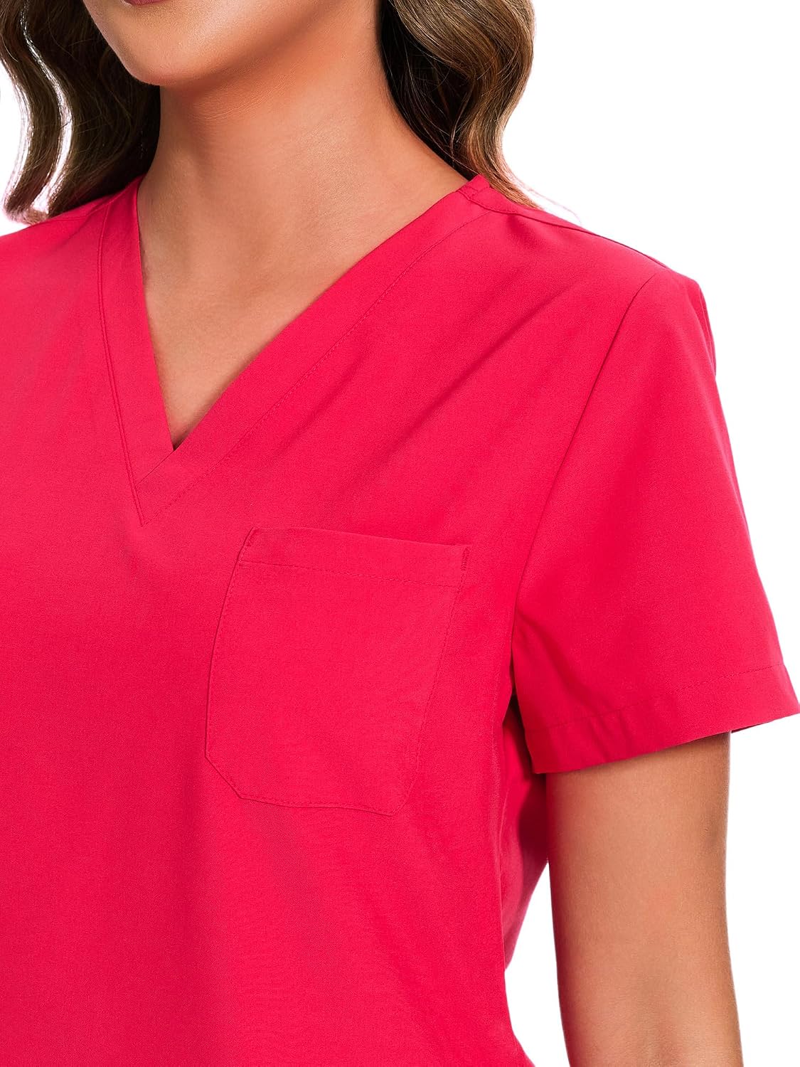 COZYFIT Scrubs for Women Set - Stretch V-Neck Scrub Top & Jogger Pant with 8 Pockets COZY SCRUBS - Colors E