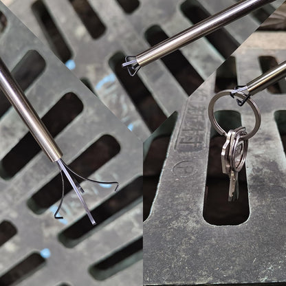 Grabber Tool 4-Claw Picker, Bendable Hose Reacher Pickup, Claw Type Pickup Tool,Flexible Long Handy Reaching Assist Tool for Litter Pick/Home Sink/Drain