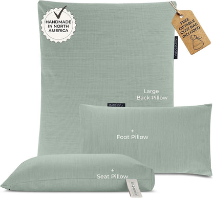 BADESOFA® Luxury Bath Pillow M in Ivory, Quick-Drying Bath Back Pillow