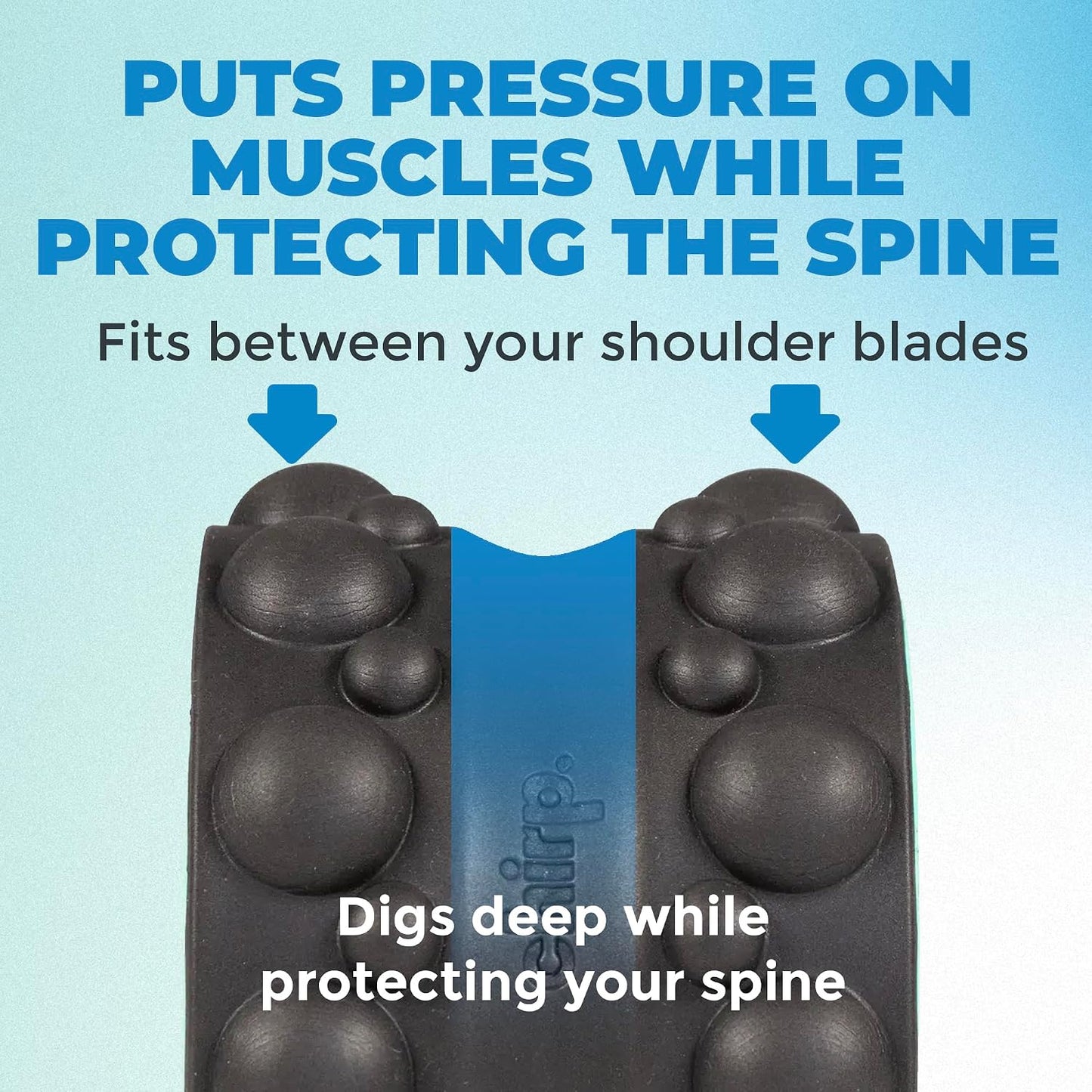 Chirp Wheel XR 3P Massage Roller Set - 10” Acupressure, 6” Knot-Kneading Thumb, 4” Neck & Headache Tension Relief, High Density Foam Massage Rollers for Back & Neck Pain, 500lbs Capacity, Black