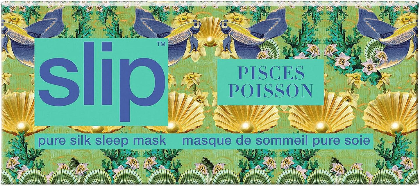 slip Pure Silk Sleep Mask - 100% Mulberry Silk, Ultra Soft & Comfortable, Blocks Light for Restful Sleep| Adjustable Strap for Perfect Fit, Gentle on Skin & Hair (Black - 1 Count Pack of 1)