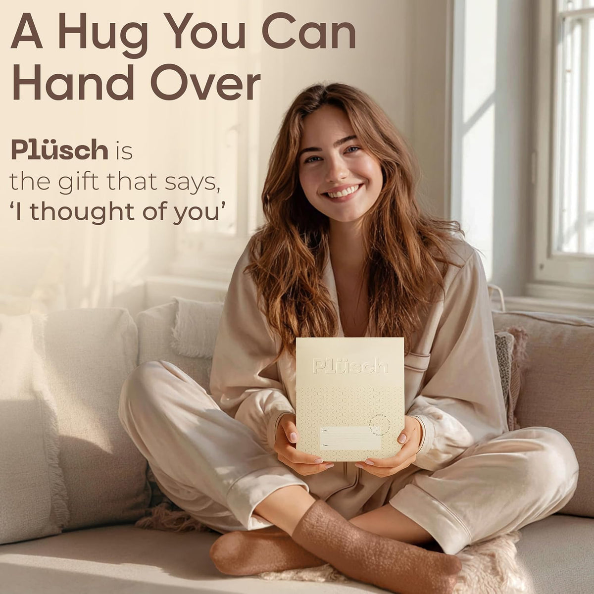 Plüsch Gift for Women – Ultra-Soft Cozy Cloud Socks in Kraft Envelope – Thoughtful Self-Care, Unique Birthday Gifts for Women