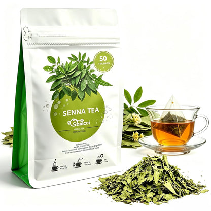 Samcci - Milk Thistle Tea Bags, 50 Teabags, 3g/bag - 100% Natural Milk Thistle Seeds Support Liver Herbal Tea, Caffeine Free - No Additives - No Sugar - Non-GMO - No Gluten