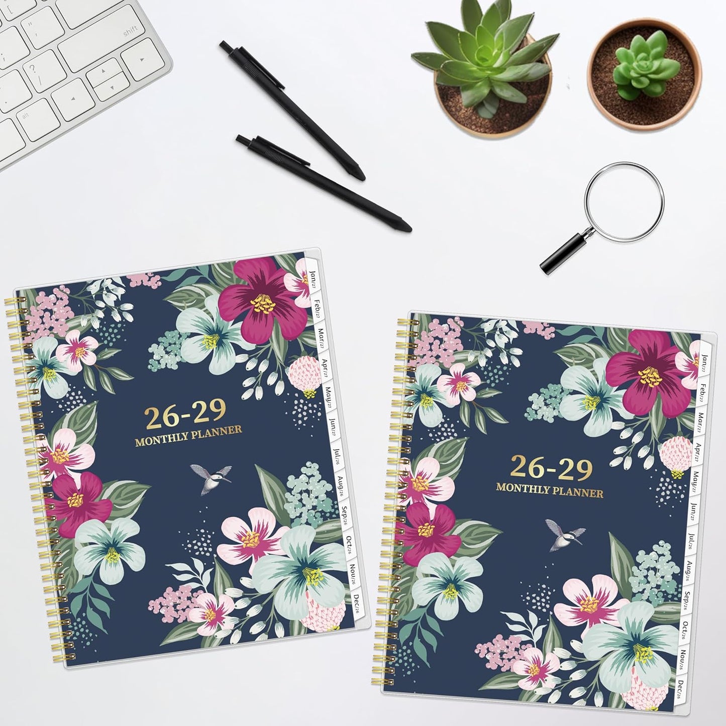 Monthly Planner 2026-2029, 36 Months Calendar Planner 2026-2029 from Jul 2026 – Jun 2029, 8.5'' x 11'' with Ruled Spread, Flexible Cover, Spiral Wirebound, Pocket, Coated Tabs, Notes ＆ Habit Tracker