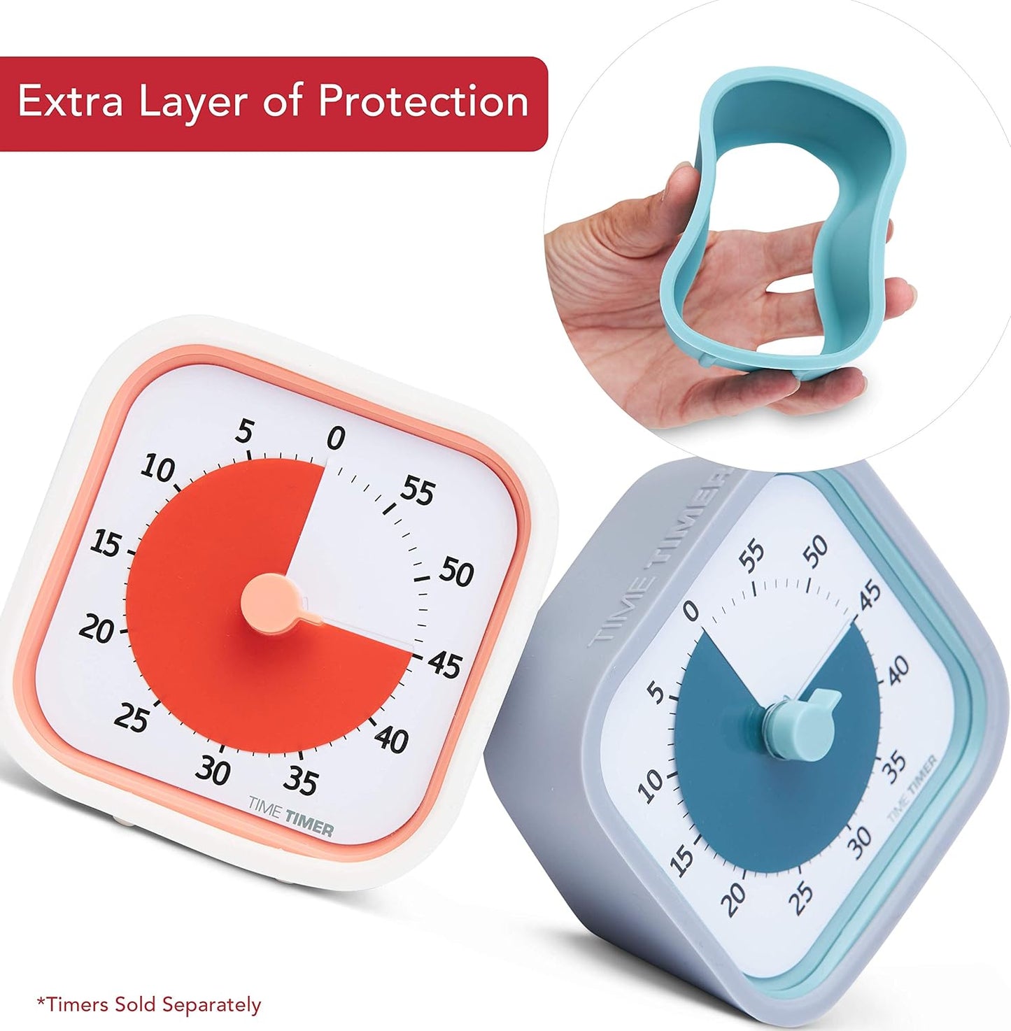Time Timer MOD 60-Minute Visual Timer, Home Edition, Silent Operation, Study Tool for Homeschool and Office Use (Pale Shale)