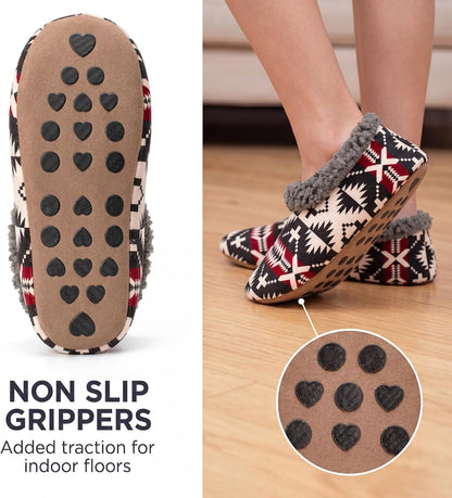 Cozylook Fuzzy Slippers for Women Indoor Soft Sole Slipper Socks