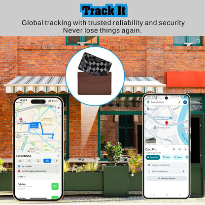 Reyke Dual-System Wallet Tracker Card for Android Or iOS, Rechargeable