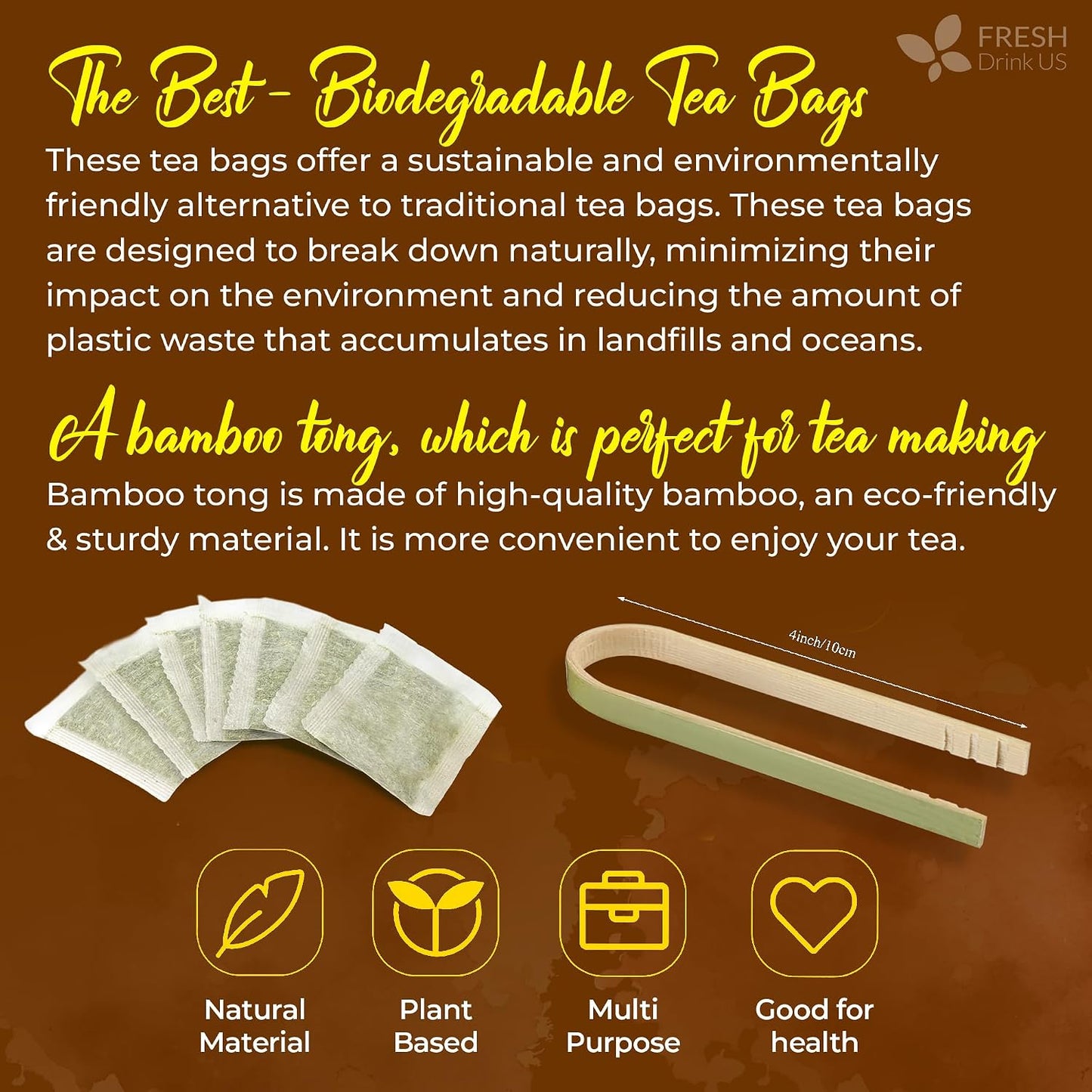 FreshDrinkUS, Premium 60 Chamomile Lavender Tea Bags, Calming Herbal Blend Strong Support for Relaxation & Better Sleep | Naturally Caffeine-Free Bedtime Tea with Soothing Floral Aroma, 100% Natural, Hand-made No Sugar/ Caffeine/ Gluten, Vegan - Colors C