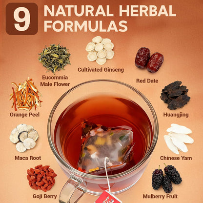 Chamomile Tea Bags, Chamomile Flower Herbal Tea - Sugar-Free, Caffeine-Free, 50 Teabags