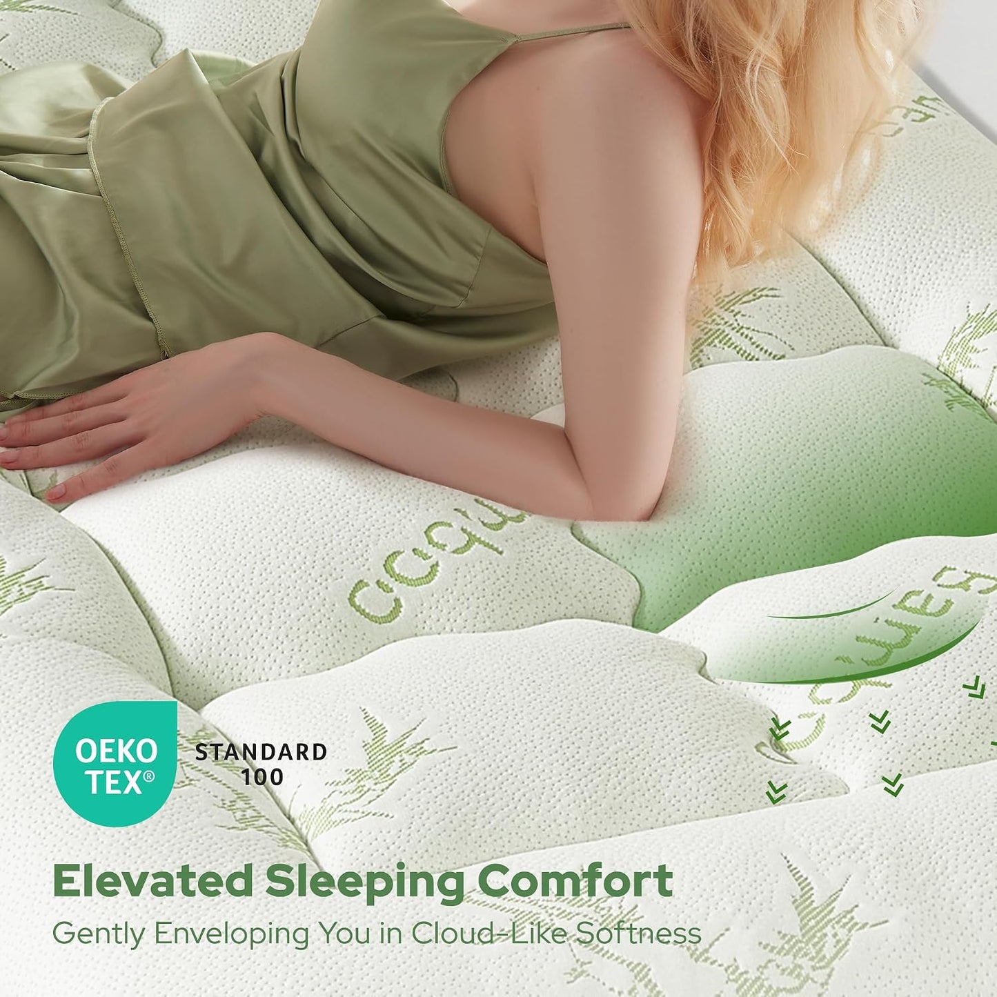 BEDLORE King Mattress Topper Viscose Derived from Bamboo, Thick Pillow Top Mattress Pad with Stretchable Pockets for 6"-18" Mattress, Soft Breathable Mattress Topper for Back Pain Relief(Dark Gray)