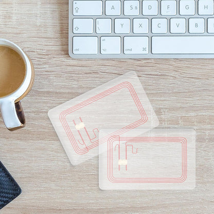 NFC Tags Clear NFC Cards Programmable NFC 215 Cards Ntag 215 NFC Tags,Compatible with TagMo and NFC Enabled Devices