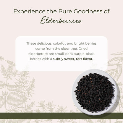 Starwest Botanicals Whole Elderberries, Tea, Gummies, & Jam - Bulk 1 lb Bag