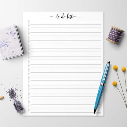 321Done To Do List Notepad, 5.5x8.5 Inches, 50 Sheets, College Ruled