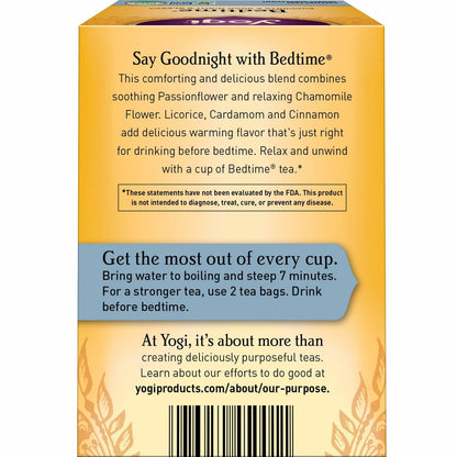 Yogi Bedtime Tea, 16 Tea Bags (6 Pack)
