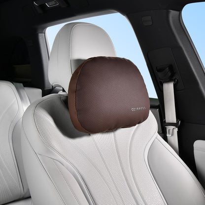 Coverado Car Lumbar Support Pillow and Car Neck Pillow Kit, Ergonomic Design Car Headrest Pillow for Driving, Relax Back Head Muscles Relieve Driving Fatigue, Breathable & Removable Cover, Gray