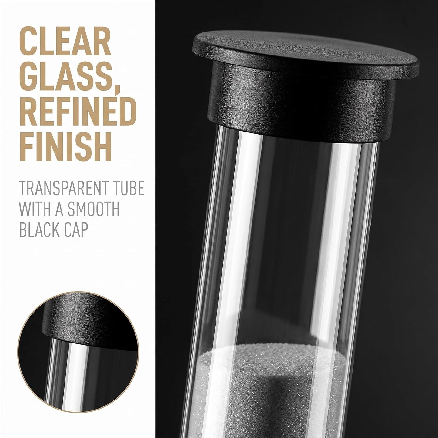2Pcs New Mini Hourglass Sand Timer - 1 Minute (60 Seconds) Sandglass Clock | Compact Sand Timer for Games, Workouts & Time Management | Portable Timekeeping Tool
