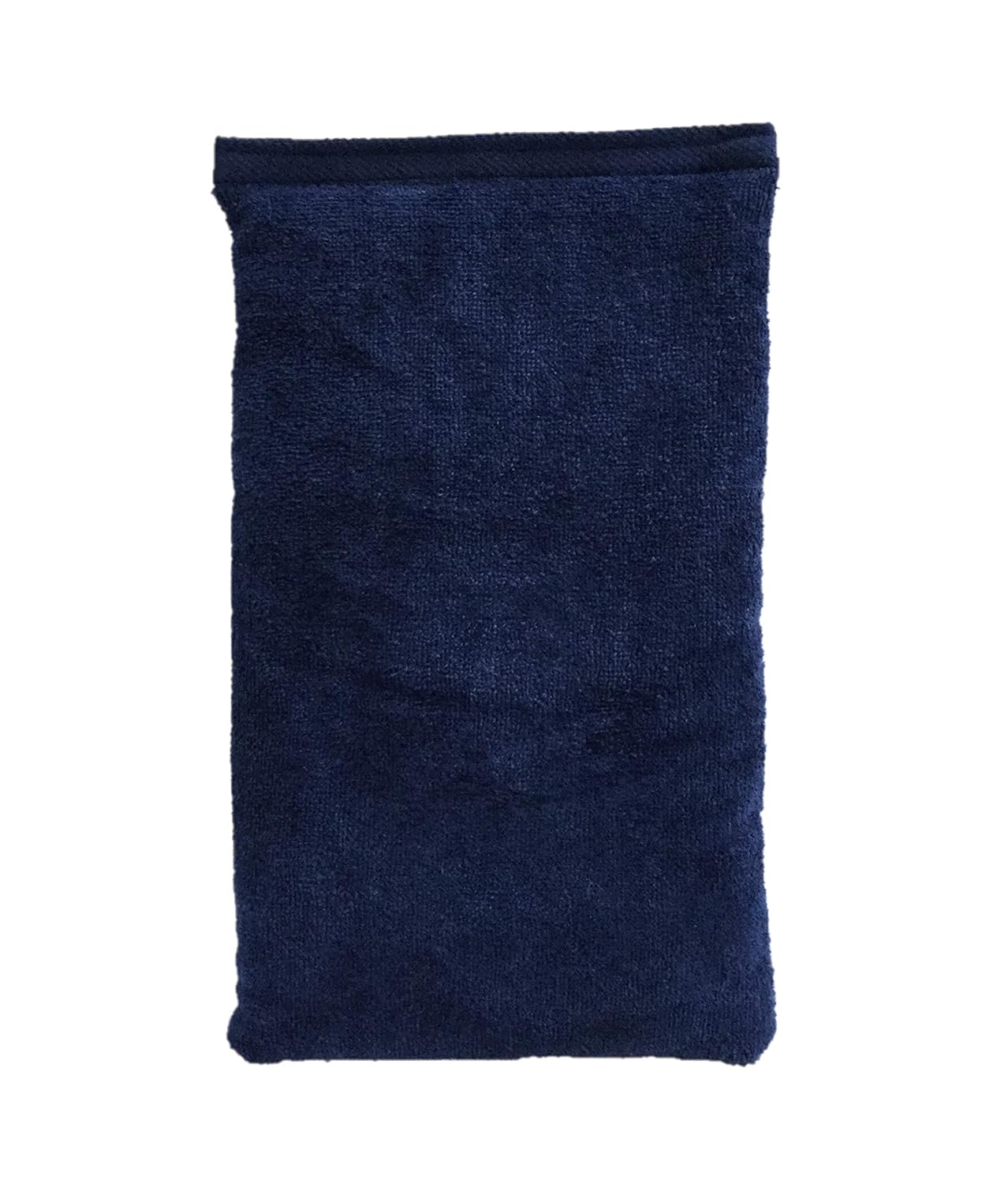 Microwavable Heating Pad, Rice Filled, Plush Cotton Cover, Natural, No Scents Added, Handcrafted in the USA, Back, Neck Pain, Arthritis, Cramps (Navy Blue)