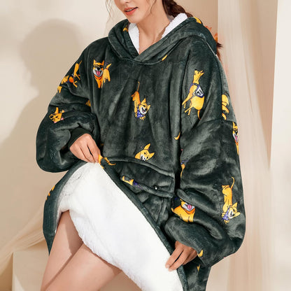 Narecte Cozy Oversized Blanket Hoodie Wearable Blanket Adults Soft Hooded Blanket Hoodie Birthday Gifts for Women Christmas - Colors A